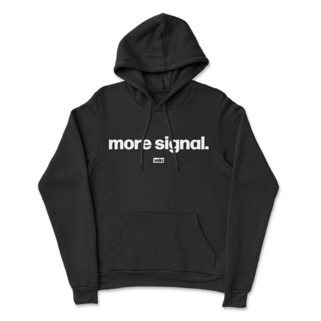 More Signal Hoodie (Black)